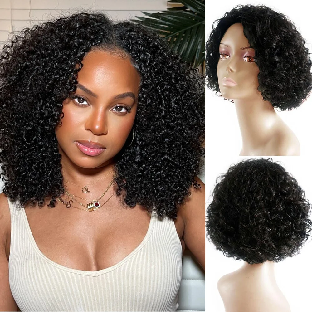 13x6 Bob Wigs Jerry Curly Short Pixie Cut Water Wave Wigs Human Hair Natural Black Brazilian Deep Curly Wigs For Black Woman
13x6 Bob Wigs Jerry Curly Short Pixie Cut Water Wave Wigs Human Hair Natural Black Brazilian Deep Curly Wigs For Black Woman