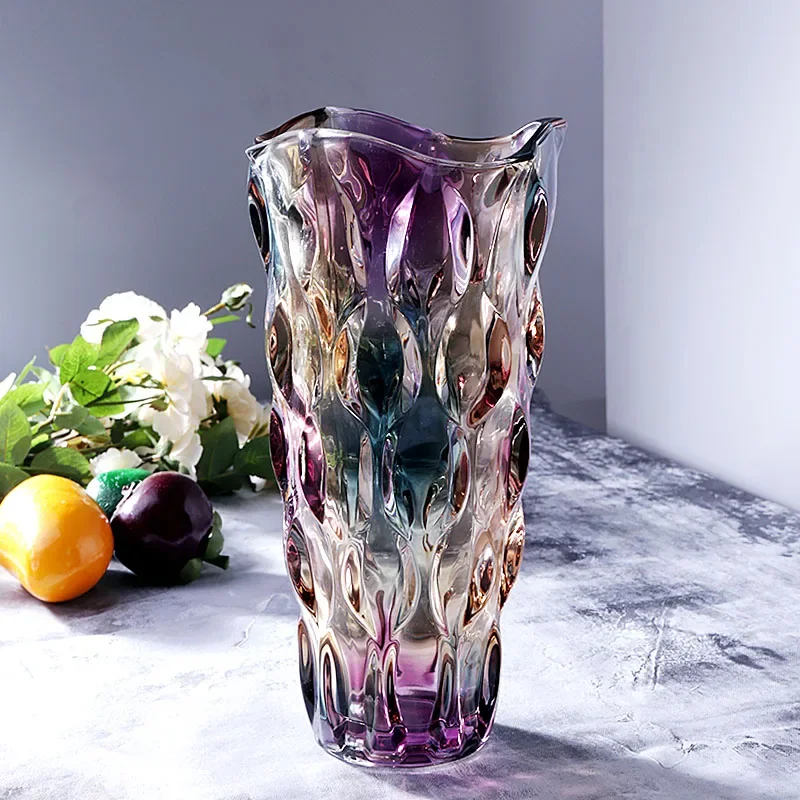 Nordic modern flower arrangement vase lily flower dried flower hydroponic large mouth household glass ornament living room rich
Nordic modern flower arrangement vase lily flower dried flower hydroponic large mouth household glass ornament living room rich
