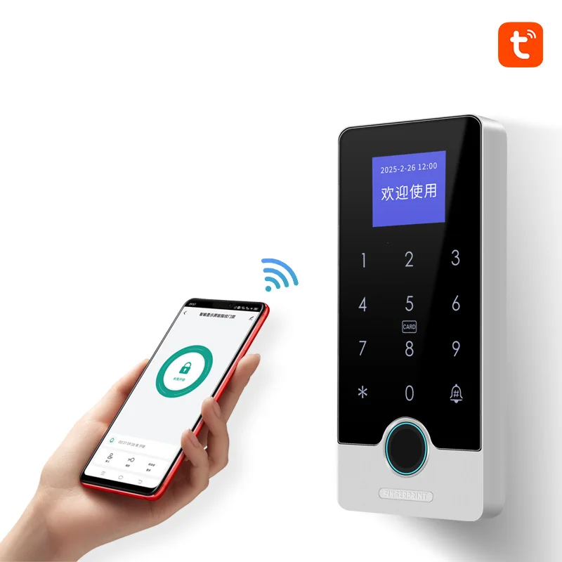 Outdoor Waterproof Access Control Keypad Reader Smart Tuya APP Fingerprint Access Controller for Door Access Control System
Outdoor Waterproof Access Control Keypad Reader Smart Tuya APP Fingerprint Access Controller for Door Access Control System