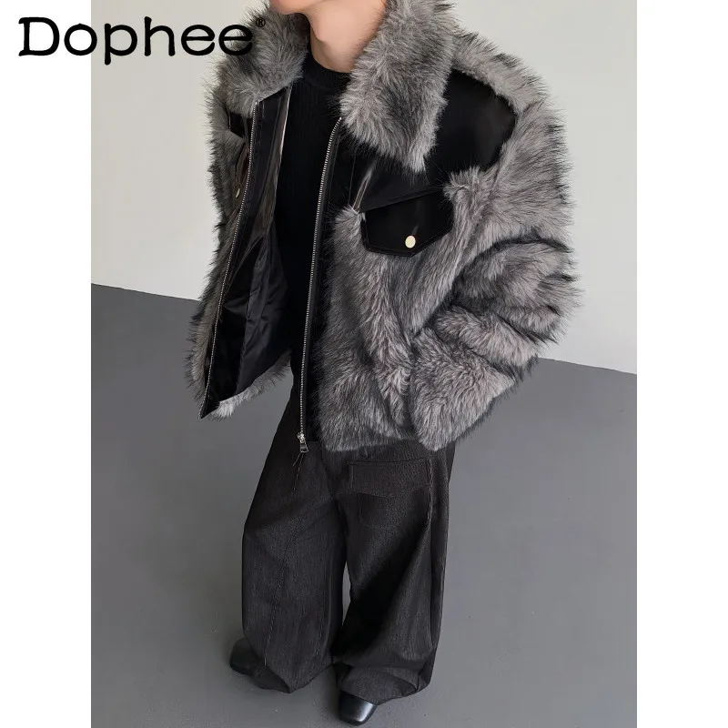 Men's 2025 Winter New Thickened Warm Short Parkas Jackets American Style High Street Trendy Contrast Color Eco-Friendly Fur Coat
Men's 2025 Winter New Thickened Warm Short Parkas Jackets American Style High Street Trendy Contrast Color Eco-Friendly Fur Coat
