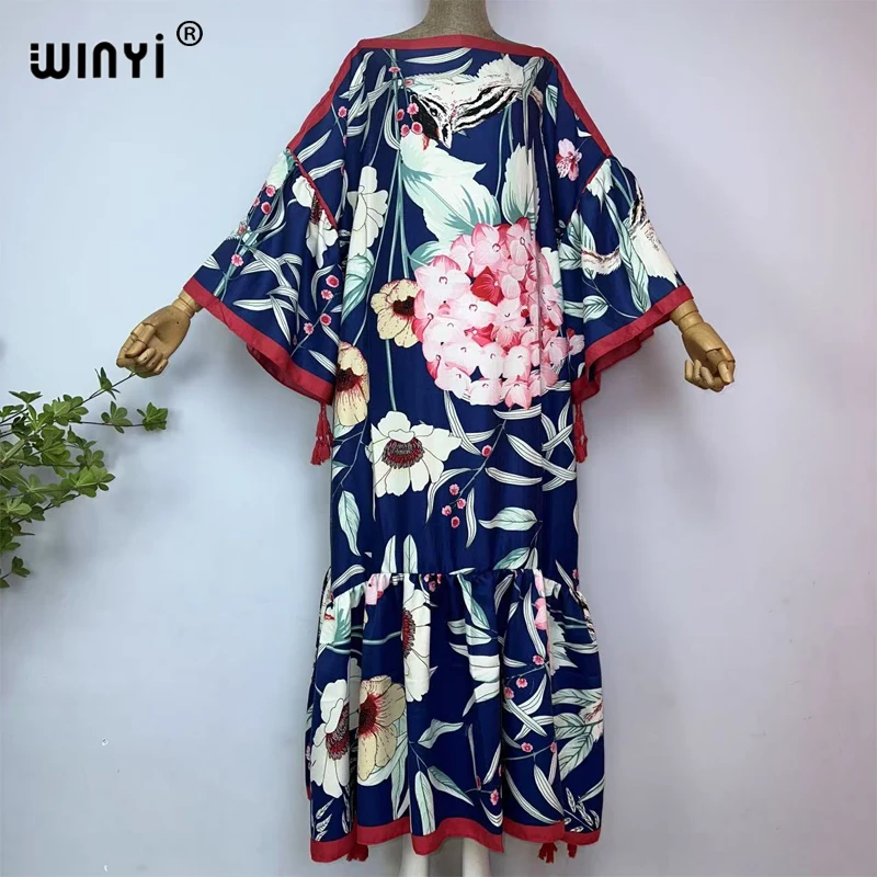 WINYI muslim woman dresses Elegant kaftan party Dress Middle East Female loose kaftan abaya dubai luxury Print Caftan beachwear
WINYI muslim woman dresses Elegant kaftan party Dress Middle East Female loose kaftan abaya dubai luxury Print Caftan beachwear