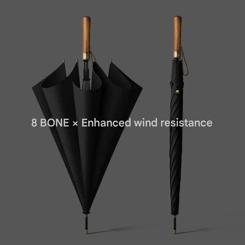 27 Inch 8 Ribs Semi Automatic Long Handle Umbrella 300T Straight Windproof Wooden Handle Gift Umbrella
27 Inch 8 Ribs Semi Automatic Long Handle Umbrella 300T Straight Windproof Wooden Handle Gift Umbrella
