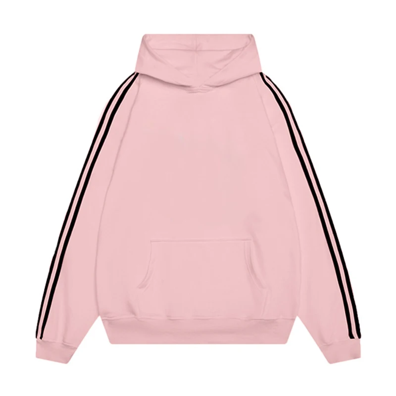 Side Striped Loose Sleeve Pullover Streetwear Hooded Outwear Men Women Autumn Winter Warm Sweatshirt Casual Solid Hoodie Sweater
Side Striped Loose Sleeve Pullover Streetwear Hooded Outwear Men Women Autumn Winter Warm Sweatshirt Casual Solid Hoodie Sweater