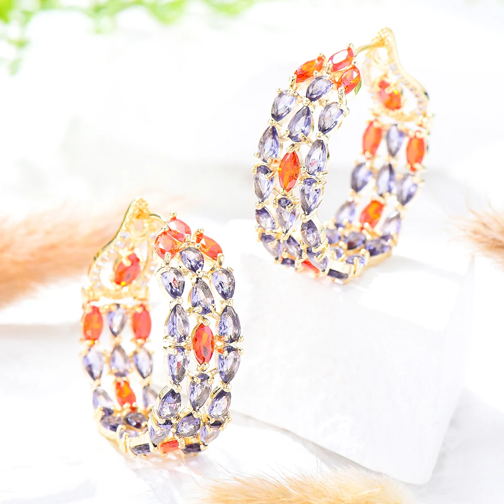 Soramoore Trendy Leaf Women's Hoop Earrings Carbon Zircon Jewelry Wedding Event Pendant Style Gift Wholesale New Fashion Shiny
Soramoore Trendy Leaf Women's Hoop Earrings Carbon Zircon Jewelry Wedding Event Pendant Style Gift Wholesale New Fashion Shiny