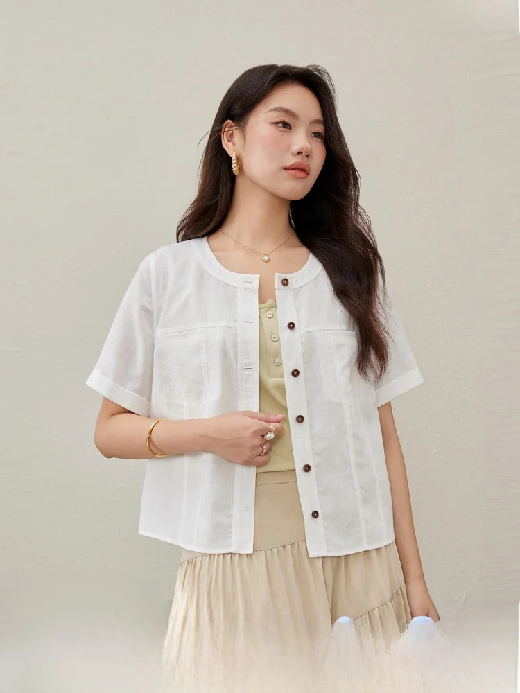 Slim Fit Casual Commute Lightweight Short Sleeve Jacket plus Size Women's Fashion Summer New Style Button Detail Ruche Trim
Slim Fit Casual Commute Lightweight Short Sleeve Jacket plus Size Women's Fashion Summer New Style Button Detail Ruche Trim