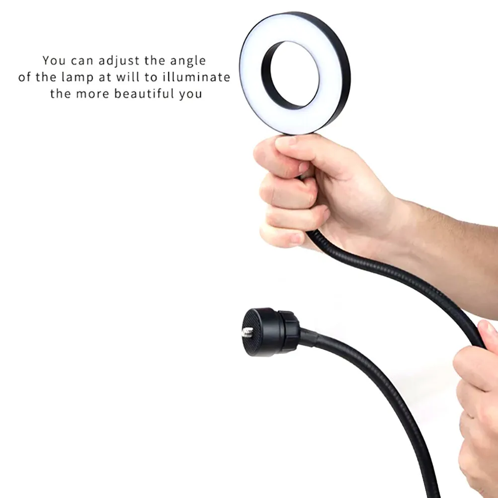 Светодиодная лампа-кольцо на прищепке с поворотом на 360 градусов и питанием от USB для селфи и настольного использования, 1 шт.
Светодиодная лампа-кольцо на прищепке с поворотом на 360 градусов и питанием от USB для селфи и настольного использования, 1 шт.