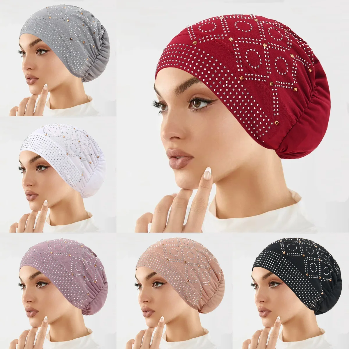Diamonds Underscarf Stretch Inner Hijab Hat Women Cancer Chemo Cap Beanies Bonnet Undercap Muslim Headscarf Hair Loss Headwear
Diamonds Underscarf Stretch Inner Hijab Hat Women Cancer Chemo Cap Beanies Bonnet Undercap Muslim Headscarf Hair Loss Headwear