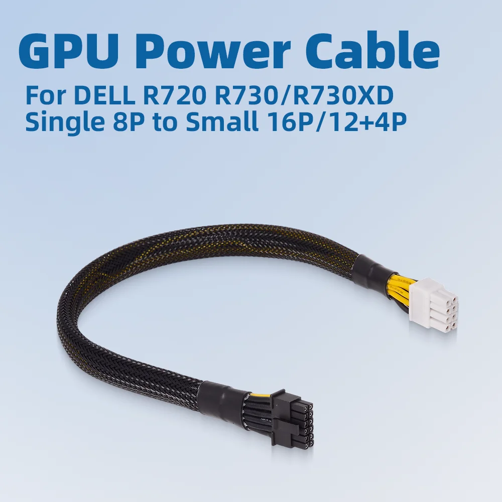2025 NEW 8Pin To Small 16Pin (12+4P) GPU Graphics Card Power Cable for Huawei 5885H 2285 2288 V2 V5 V3 Servers
2025 NEW 8Pin To Small 16Pin (12+4P) GPU Graphics Card Power Cable for Huawei 5885H 2285 2288 V2 V5 V3 Servers
