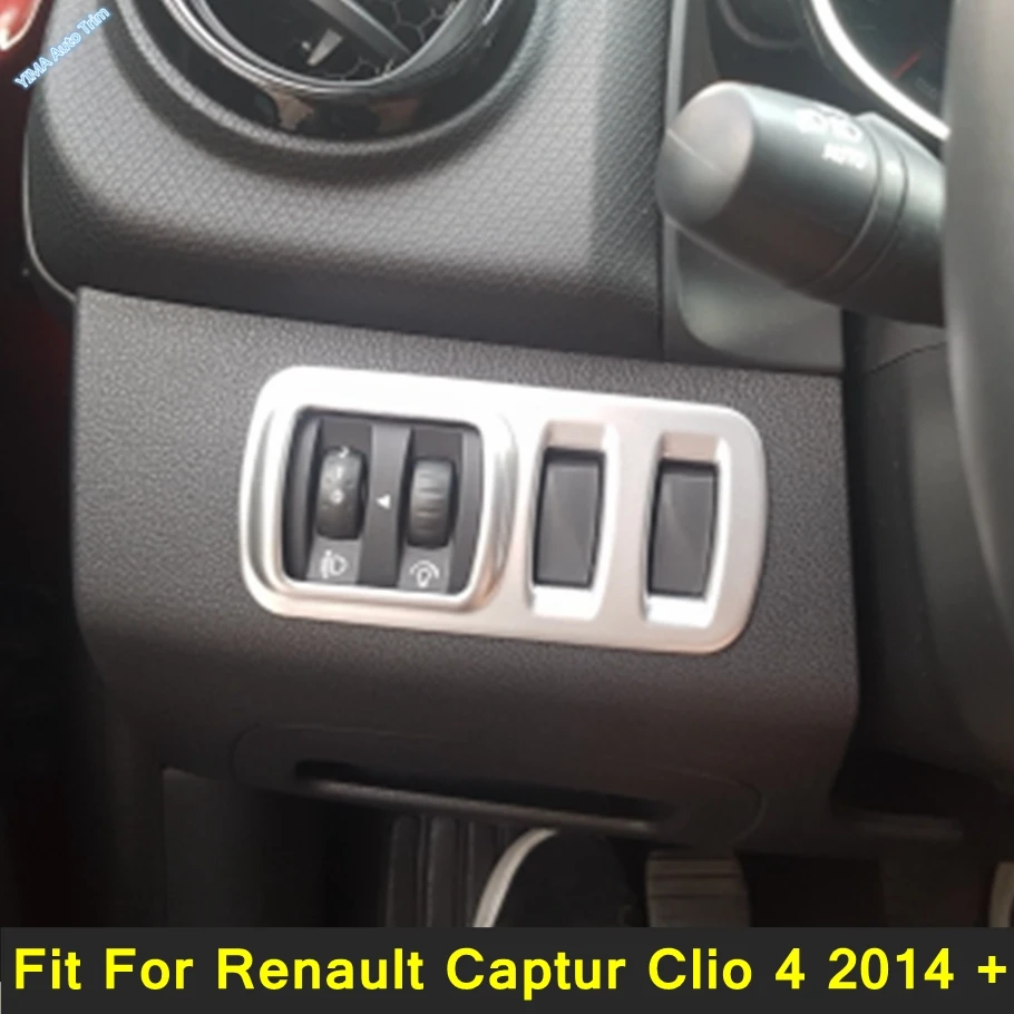 Carbon Fiber Look Car Head Light Switch Lamp Control Decor Frame Accessories Cover Trim For Renault Captur Clio 4 2014 - 2018
Carbon Fiber Look Car Head Light Switch Lamp Control Decor Frame Accessories Cover Trim For Renault Captur Clio 4 2014 - 2018