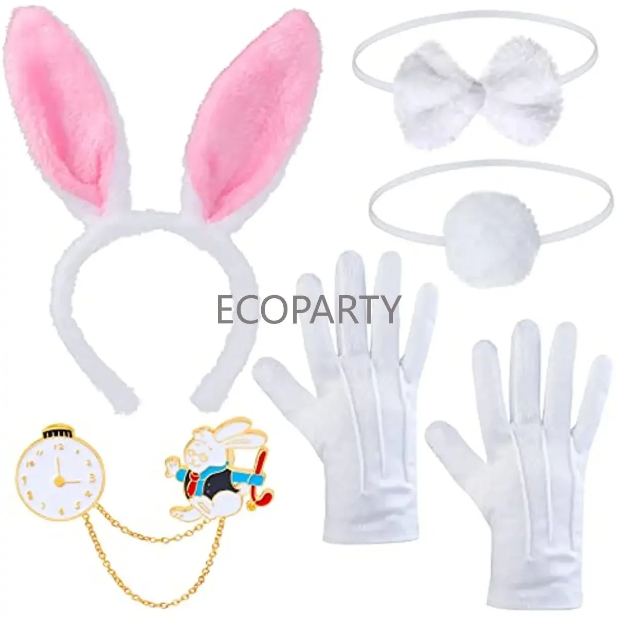 Easter White Rabbit Costume Bunny Dress Up Accessory Kit Include Headband Clock Necklace Tail Bowtie Nose 20
Easter White Rabbit Costume Bunny Dress Up Accessory Kit Include Headband Clock Necklace Tail Bowtie Nose 20