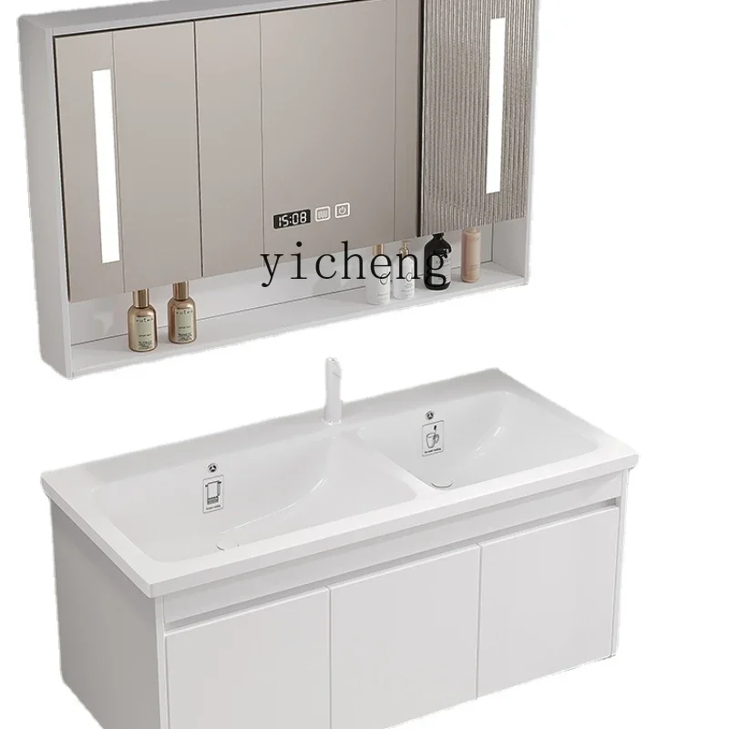 XL Double Basin Bathroom Cabinet Combination Wash Separation Integrated Ceramic Basin Washbasin Cabinet Wash Basin
XL Double Basin Bathroom Cabinet Combination Wash Separation Integrated Ceramic Basin Washbasin Cabinet Wash Basin