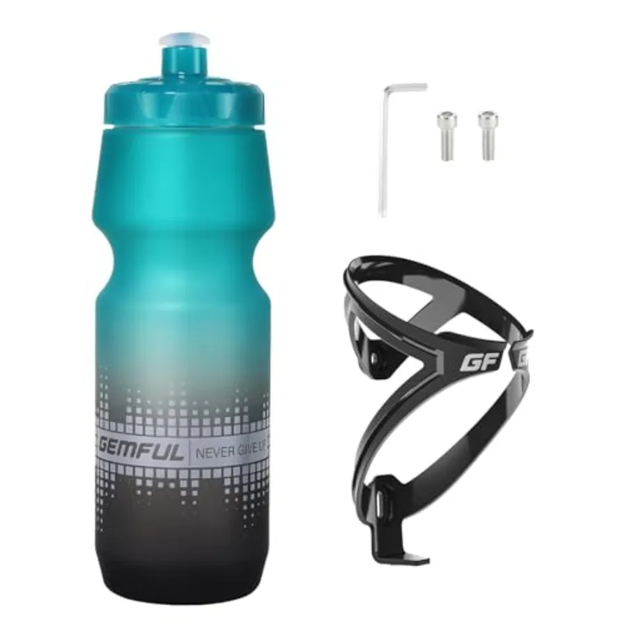Bike Water Bottle with Holder Combo Lightweight 750ml 24oz BPA-Free Cycling Bottles and Cage for Road MTB Bicycle Green Black w
Bike Water Bottle with Holder Combo Lightweight 750ml 24oz BPA-Free Cycling Bottles and Cage for Road MTB Bicycle Green Black w