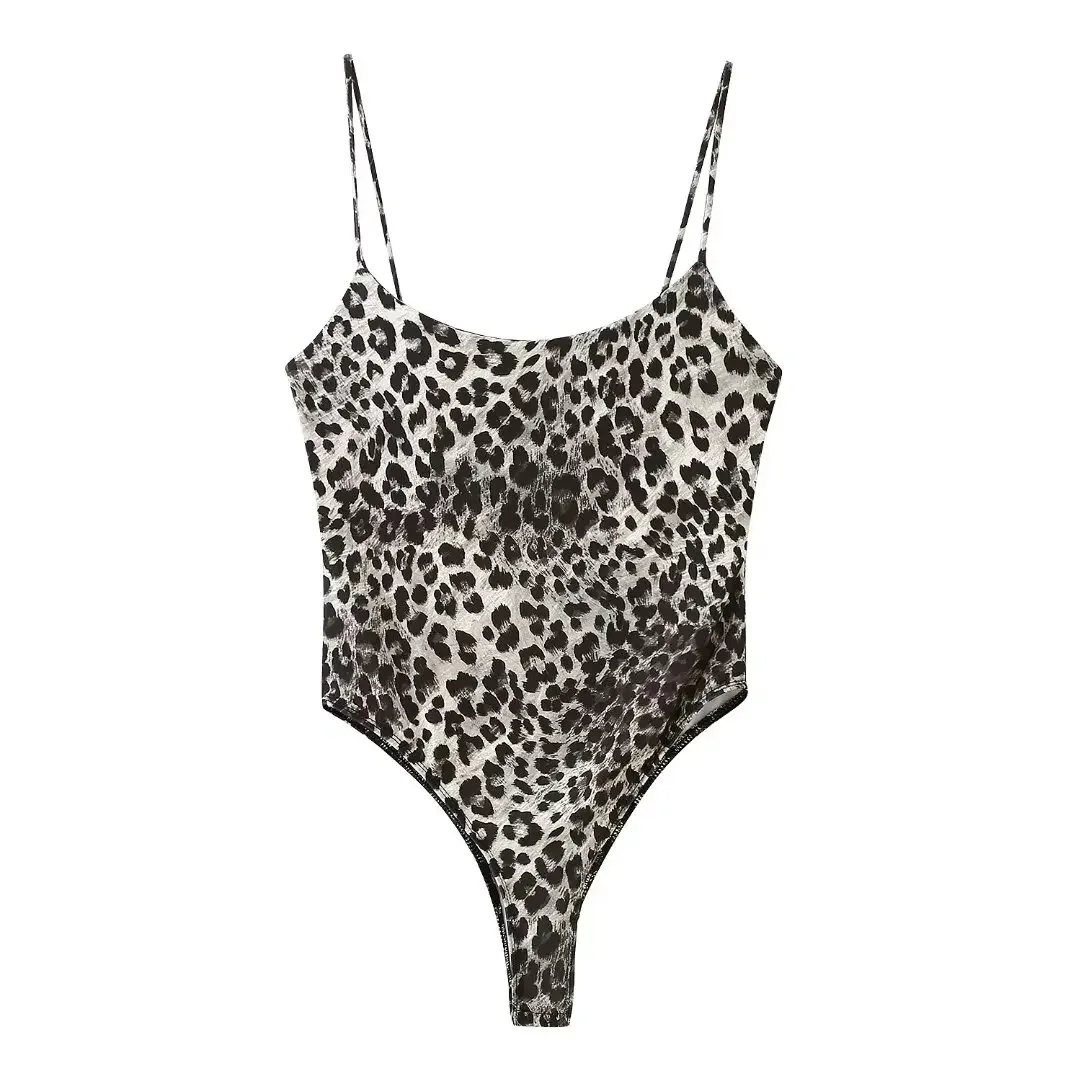 Women Summer Elegant Chic Leopard Print Slim Bodysuit Female New Fashion Sexy Sleeveless Backless Sling Jumpsuit
Women Summer Elegant Chic Leopard Print Slim Bodysuit Female New Fashion Sexy Sleeveless Backless Sling Jumpsuit