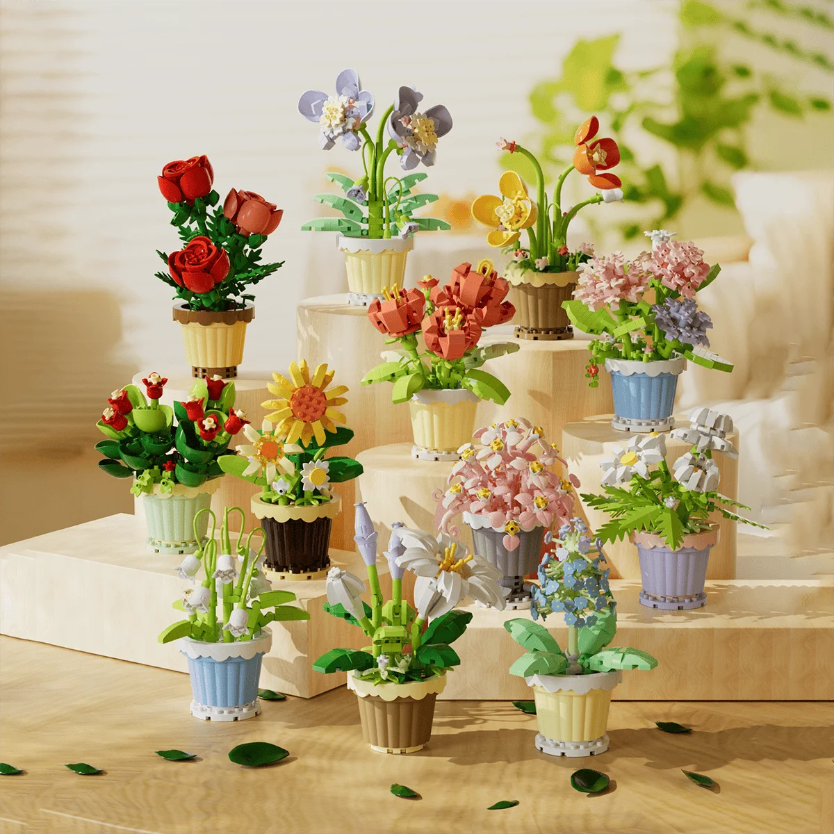 Micro Potted Flower Building Blocks, DIY Colorful Bouquet, Festival & Birthday Gift
Micro Potted Flower Building Blocks, DIY Colorful Bouquet, Festival & Birthday Gift
