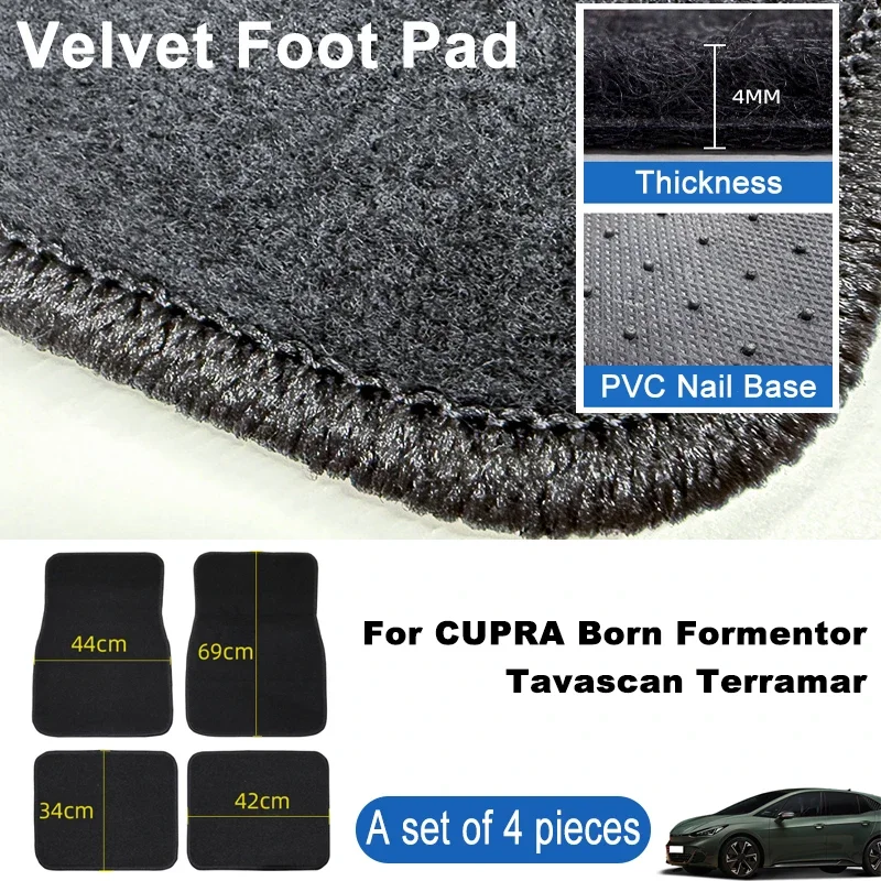 For CUPRA Born Formentor Tavascan Terramar Car Floor Mats Black Non-Slip 4Pcs Front & Rear Foot Mats Carpets Rugs
For CUPRA Born Formentor Tavascan Terramar Car Floor Mats Black Non-Slip 4Pcs Front & Rear Foot Mats Carpets Rugs