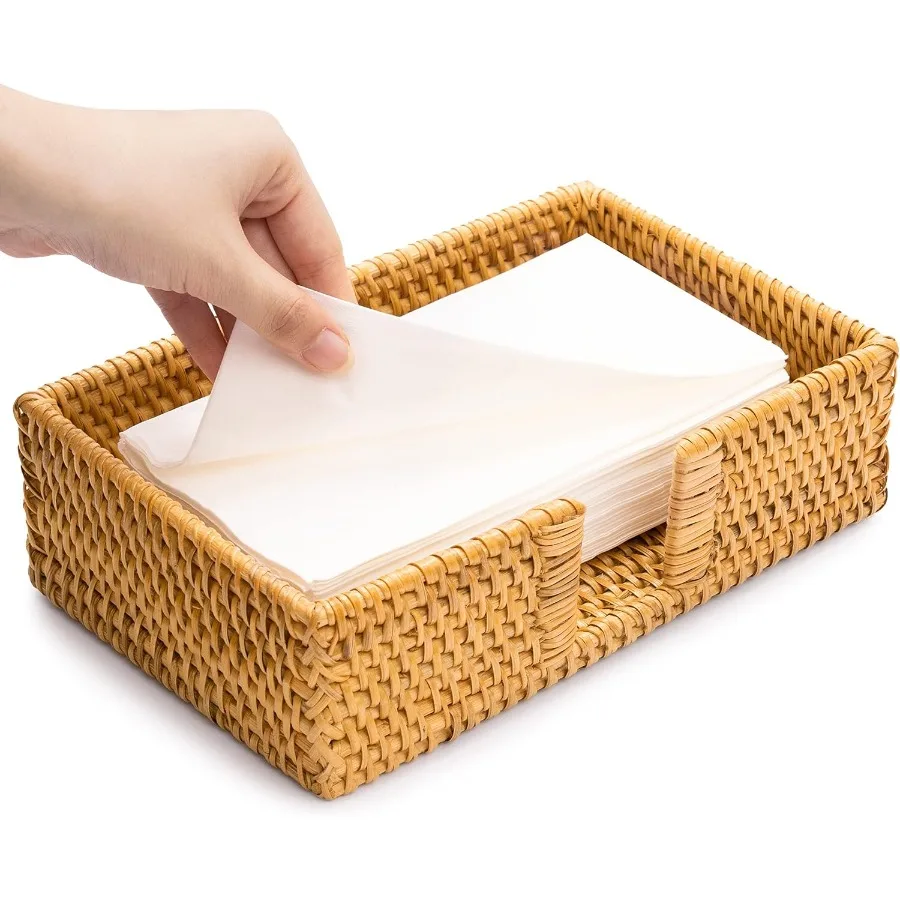 Rattan Guest Towel Holder For Bathroom Towel Caddy Rectangular Napkin Tray Wicker Toilet Tank Basket Honey Brown 9.4 x 5.9 x 2.
Rattan Guest Towel Holder For Bathroom Towel Caddy Rectangular Napkin Tray Wicker Toilet Tank Basket Honey Brown 9.4 x 5.9 x 2.