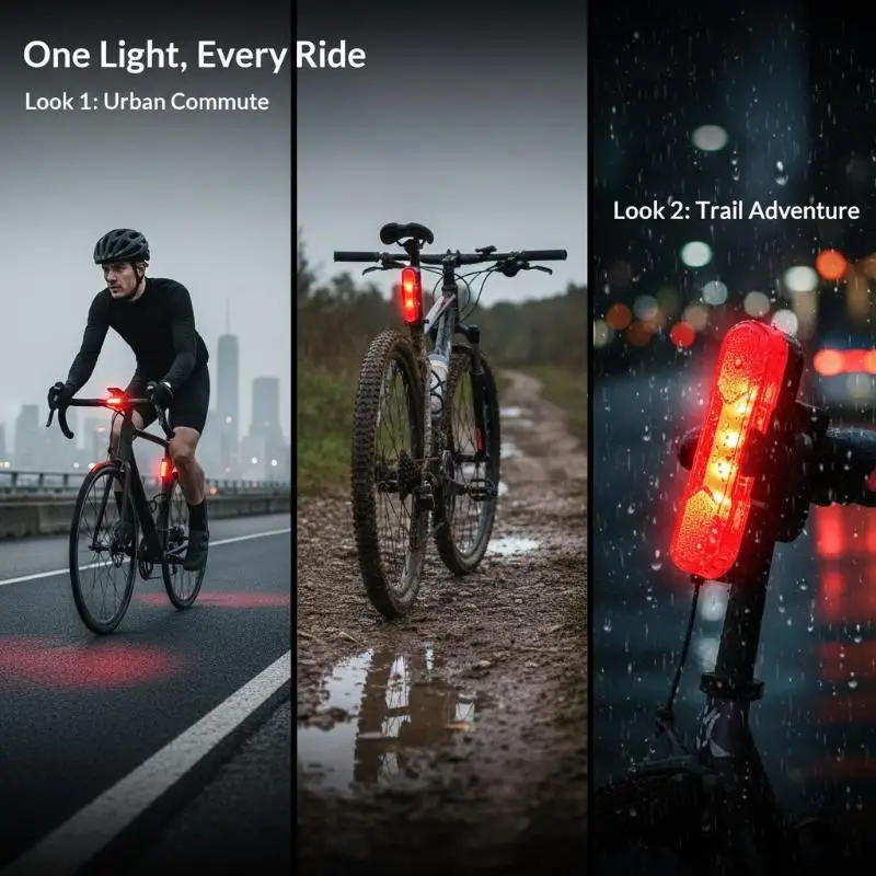 Bike Rear Light USB Rechargeable LED Tail Safety Lamp High Brightness Waterproof for Night Cycling
Bike Rear Light USB Rechargeable LED Tail Safety Lamp High Brightness Waterproof for Night Cycling