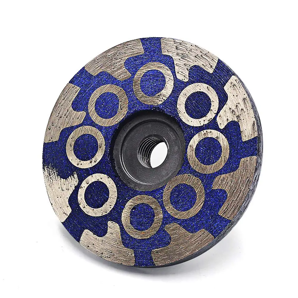 4"Diamond Cup Wheel Resin Diamond Grinding Wheel Coarse Grit with Thread 5/8“-11 or M14 for Grinding Stone Concrete and Tiles
4"Diamond Cup Wheel Resin Diamond Grinding Wheel Coarse Grit with Thread 5/8“-11 or M14 for Grinding Stone Concrete and Tiles