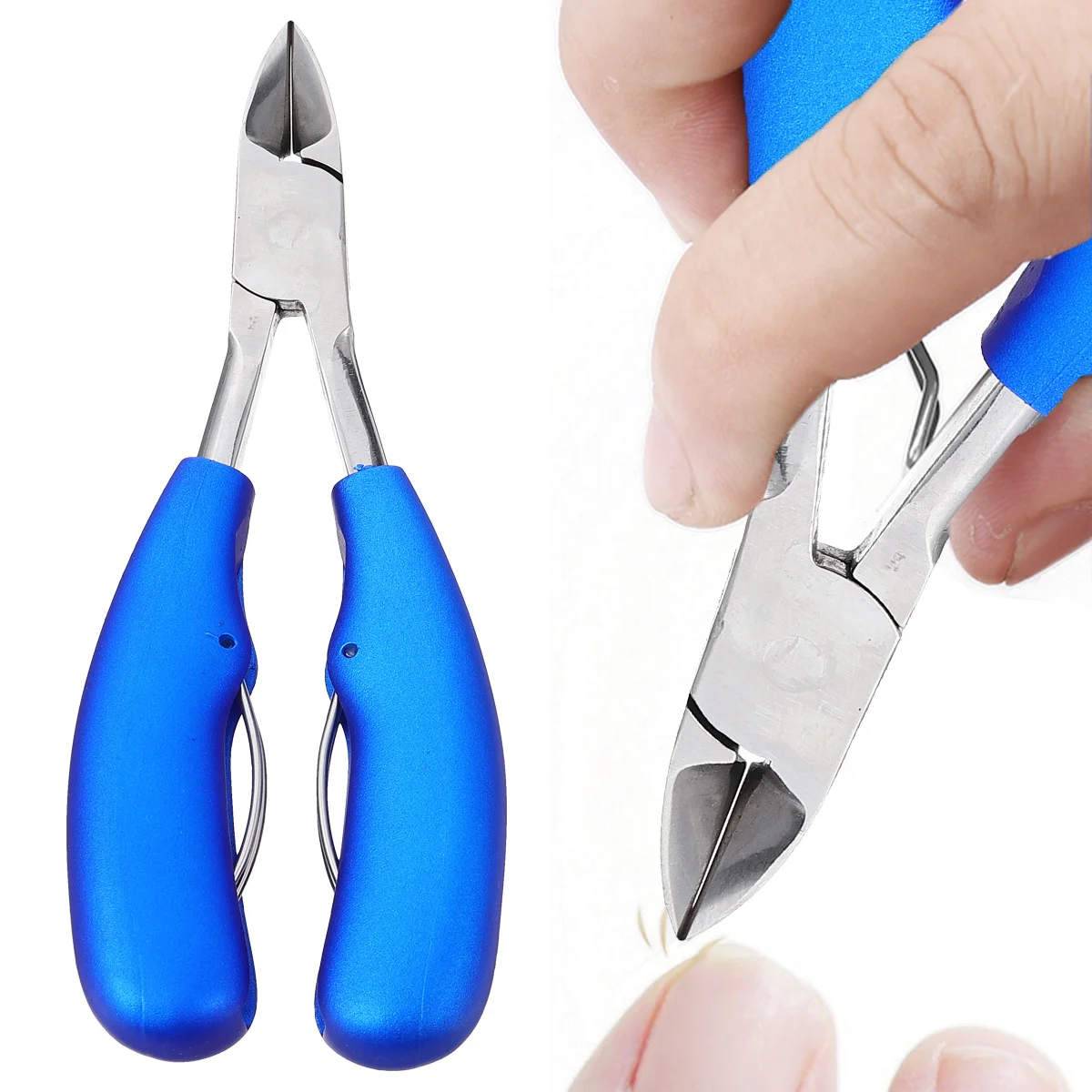 1Pcs Stainless Steel Toenail Clippers Ingrown Nail Cutter Thick Nail Nipper Non Slip Handle Precision Pedicure Tool Grip
1Pcs Stainless Steel Toenail Clippers Ingrown Nail Cutter Thick Nail Nipper Non Slip Handle Precision Pedicure Tool Grip
