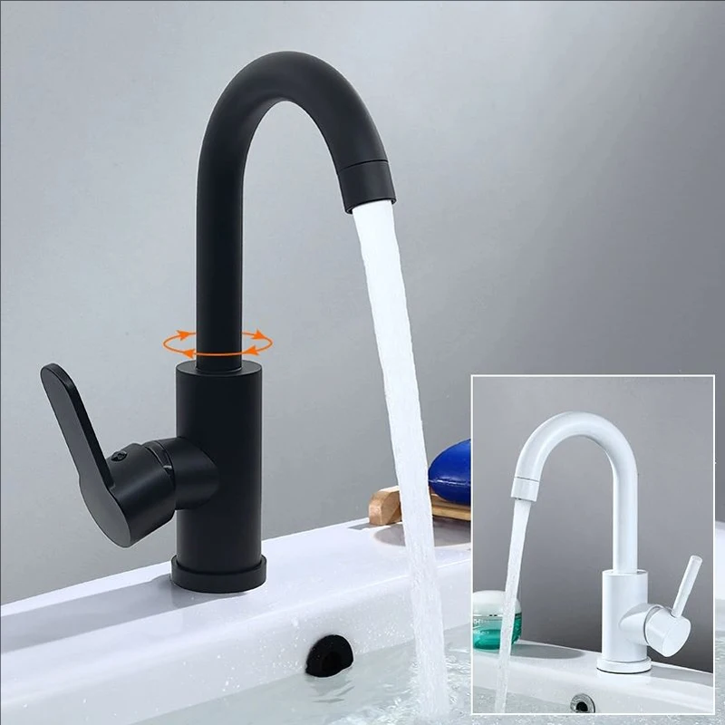 Bathroom Basin Faucets Black Sink Faucets Hot Cold Water Mixer Crane White Deck Mounted 360° Rotating Universal Water Taps
Bathroom Basin Faucets Black Sink Faucets Hot Cold Water Mixer Crane White Deck Mounted 360° Rotating Universal Water Taps