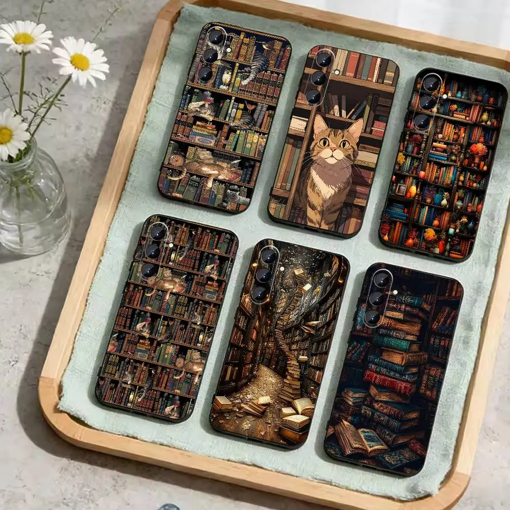 Vintage Bookshelf Kitten Phone Case For Samsung Galaxy A73,A72,A71,A70,A52,A51 Others Soft Black Cover
Vintage Bookshelf Kitten Phone Case For Samsung Galaxy A73,A72,A71,A70,A52,A51 Others Soft Black Cover