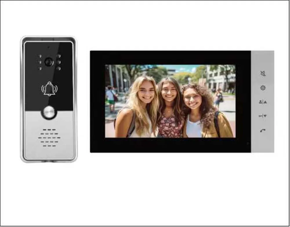 7 Inch TFT Monitor Wired Video Door Phone Intercom Access Control System for Home Security
7 Inch TFT Monitor Wired Video Door Phone Intercom Access Control System for Home Security