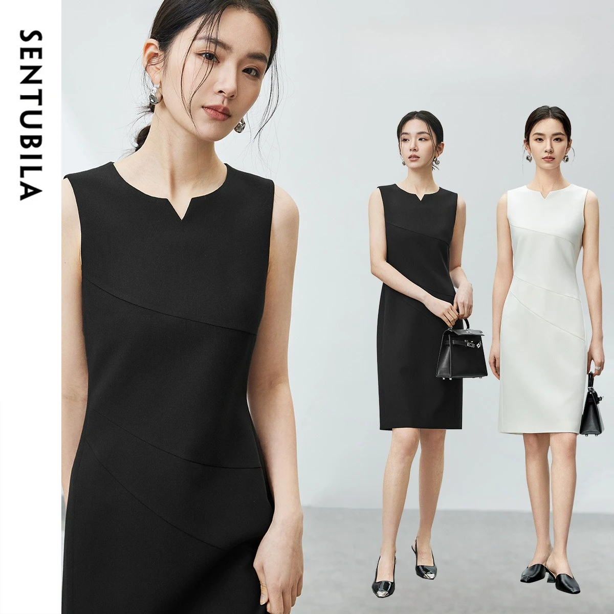 SENTUBILA Sleeveless Summer Dress Women 2026 Elegant Commute V Neck Tank Fitted Split Dresses Female Clothing 142L55656
SENTUBILA Sleeveless Summer Dress Women 2026 Elegant Commute V Neck Tank Fitted Split Dresses Female Clothing 142L55656