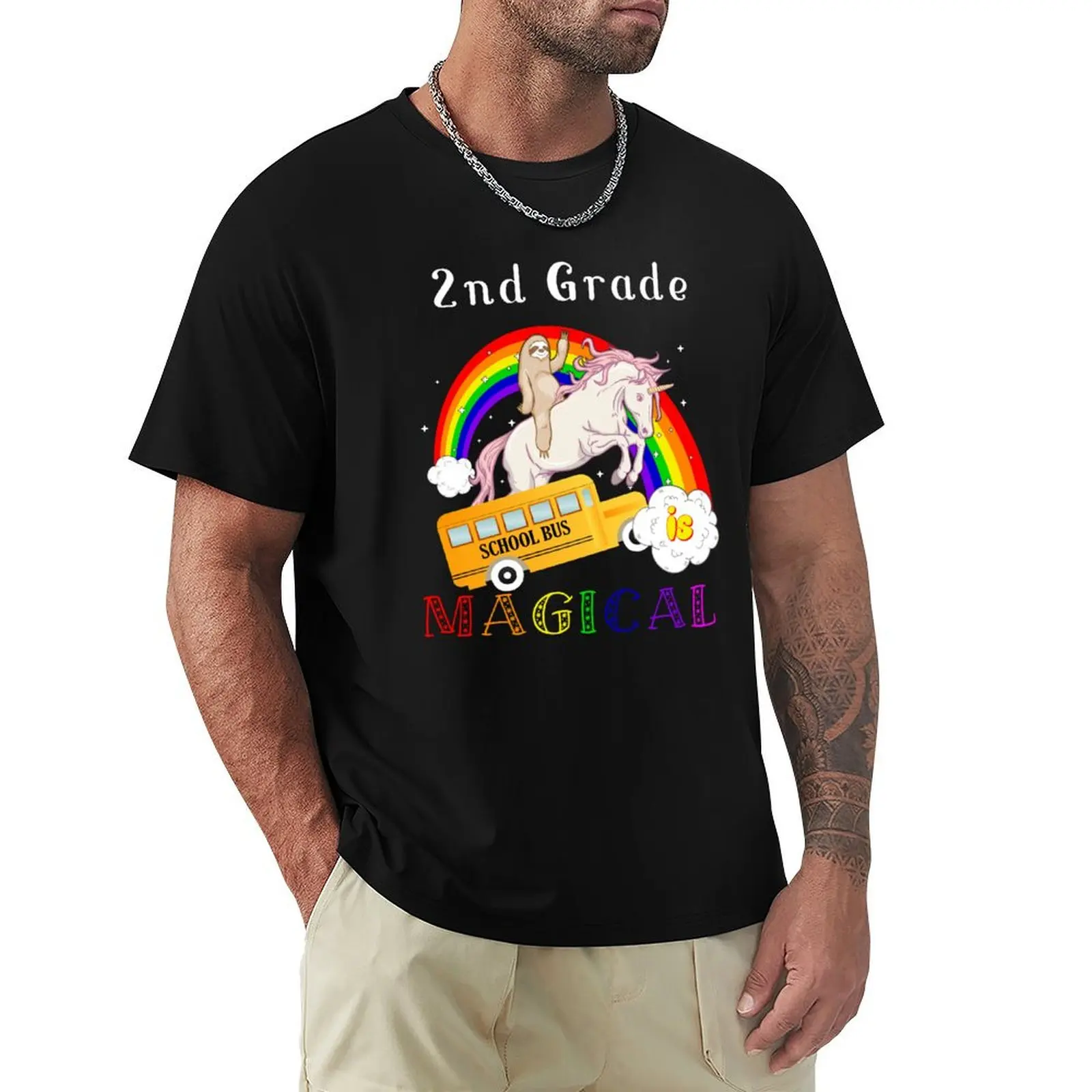 2nd grade is magical unicorn bus T-Shirt Basic Lightweight Short Sleeve Tee
2nd grade is magical unicorn bus T-Shirt Basic Lightweight Short Sleeve Tee