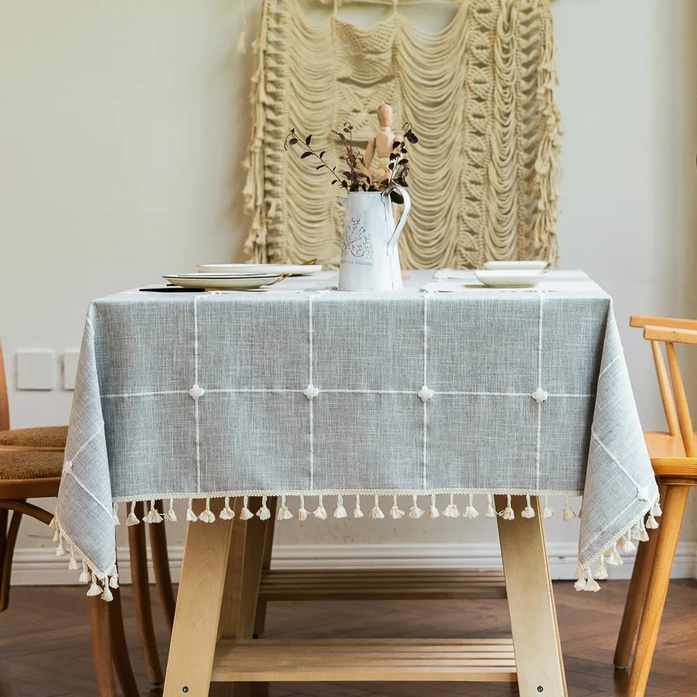 Cotton Linen plaid with Tassel Rectangular Table Cloth Kitchen Table Map Towel Tablecloth for Table Wedding Decor Coffee
Cotton Linen plaid with Tassel Rectangular Table Cloth Kitchen Table Map Towel Tablecloth for Table Wedding Decor Coffee