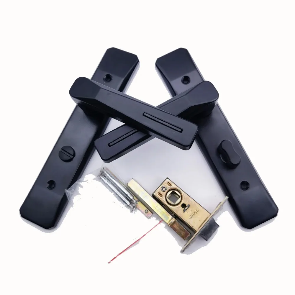 Simple Keyless Bathroom Handle Lock Single Tongue Metal Bath Handle Door Lock Thickened Security Door Handle Household Hardware
Simple Keyless Bathroom Handle Lock Single Tongue Metal Bath Handle Door Lock Thickened Security Door Handle Household Hardware
