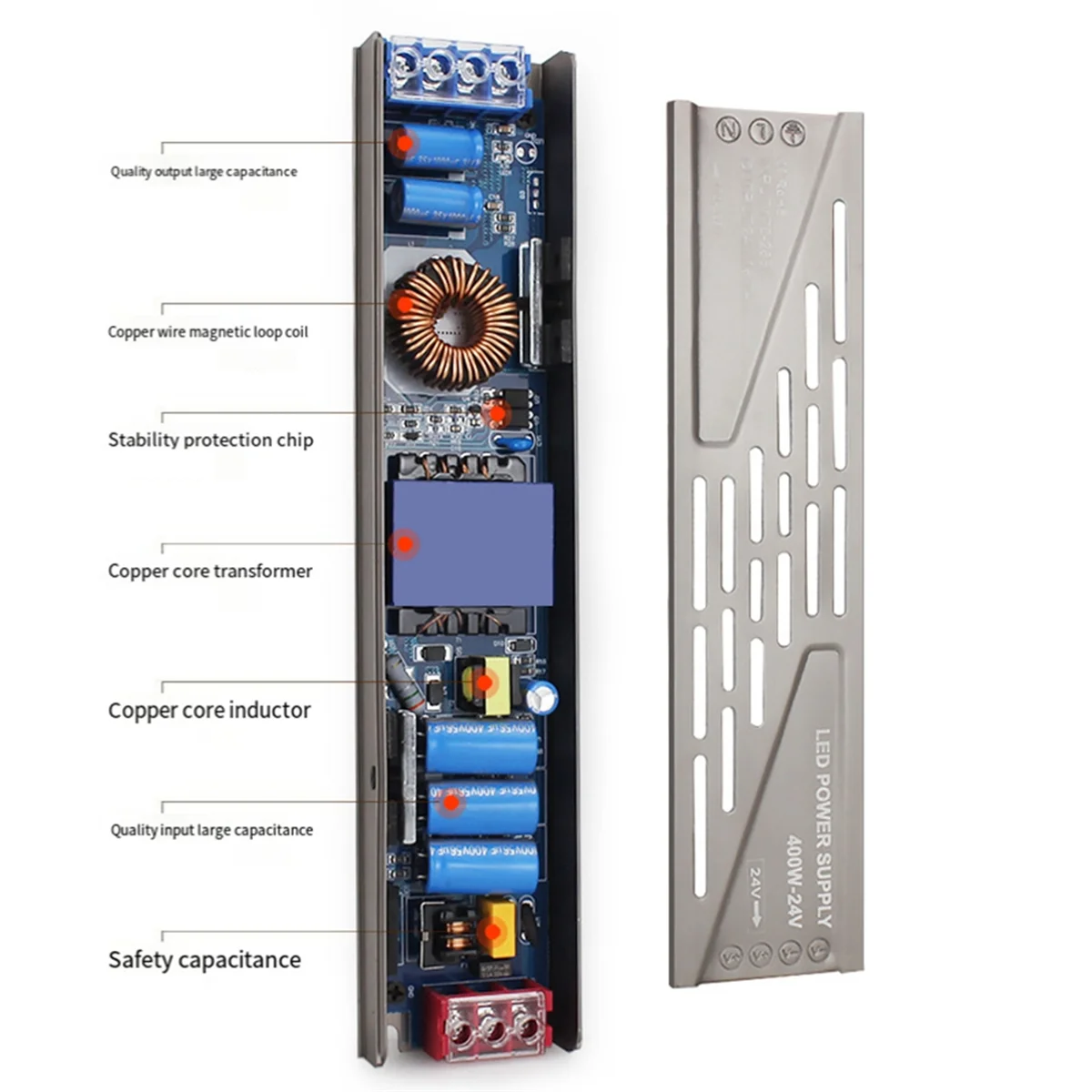 NEW LED Transformer 24 V , Transformer 24 Volt Driver, Constant Voltage LED Transformer for LED Strip LED Bulbs 400W
NEW LED Transformer 24 V , Transformer 24 Volt Driver, Constant Voltage LED Transformer for LED Strip LED Bulbs 400W