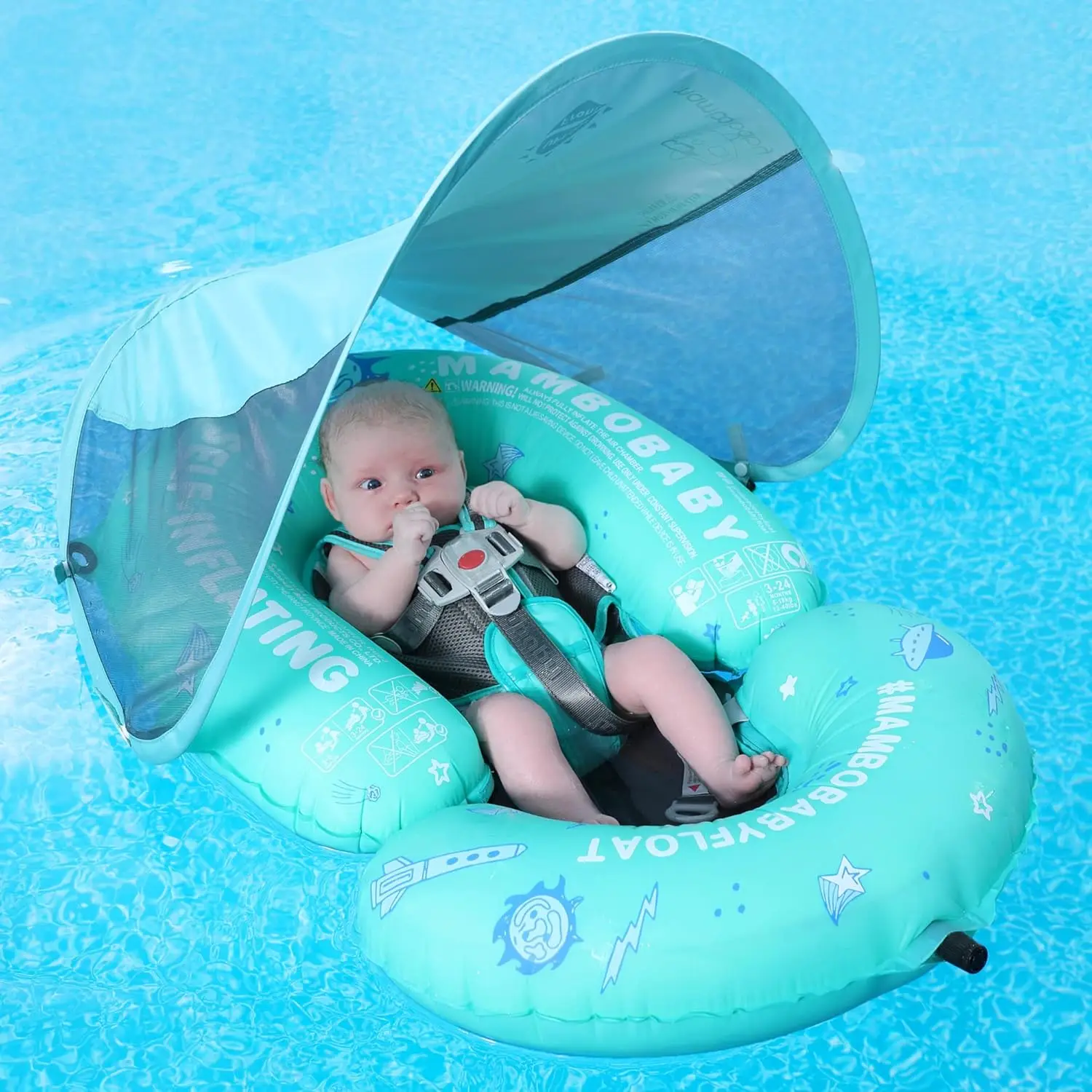 Portable Baby Pool Float Hammock with Canopy - Self-Inflating Water Hammock for Infants 3-6 Months, UPF50+ Sun Protection, Green
Portable Baby Pool Float Hammock with Canopy - Self-Inflating Water Hammock for Infants 3-6 Months, UPF50+ Sun Protection, Green
