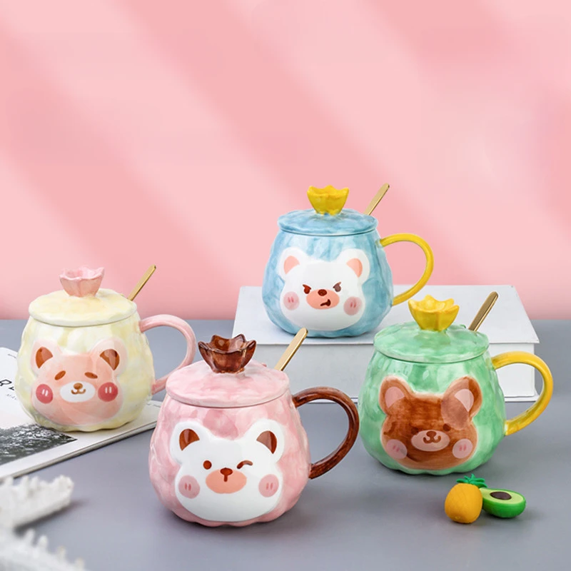 Hand Drawn Cute Animal Ceramic Mugs Cartoon Couple Coffee Cups with Lids Office Afternoon Tea Cup Birthday Gifts
Hand Drawn Cute Animal Ceramic Mugs Cartoon Couple Coffee Cups with Lids Office Afternoon Tea Cup Birthday Gifts