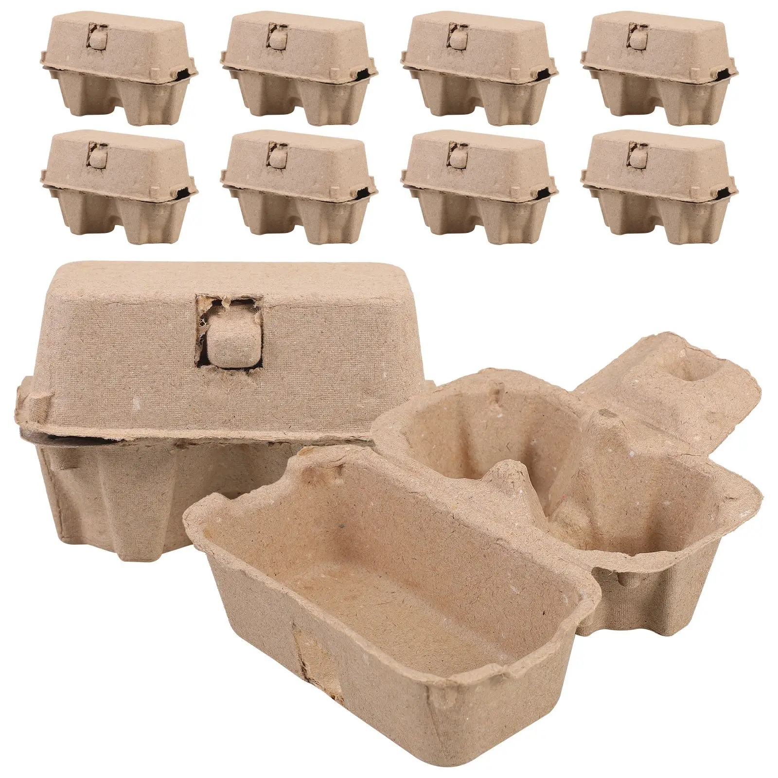 2-Compartment Egg Cartons Paper Pulp Egg Cartons Holder Duck Eggs Packing Box Reusable Egg Protective Case Refrigerator Egg Tray
2-Compartment Egg Cartons Paper Pulp Egg Cartons Holder Duck Eggs Packing Box Reusable Egg Protective Case Refrigerator Egg Tray
