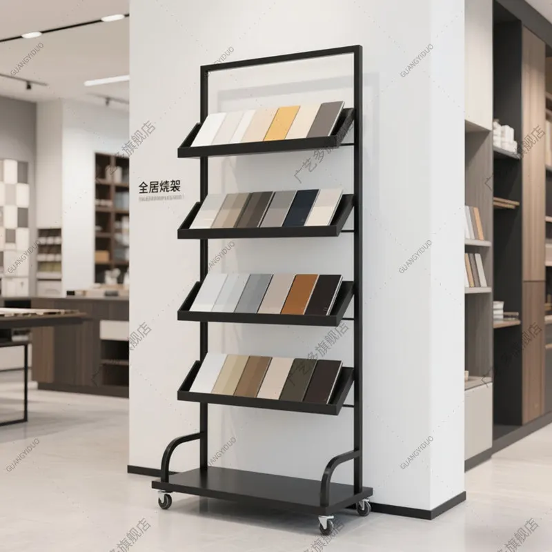 Swatch display rack Whole house custom color block sample rack Cabinet door panel color sample Stone color card display rack
Swatch display rack Whole house custom color block sample rack Cabinet door panel color sample Stone color card display rack
