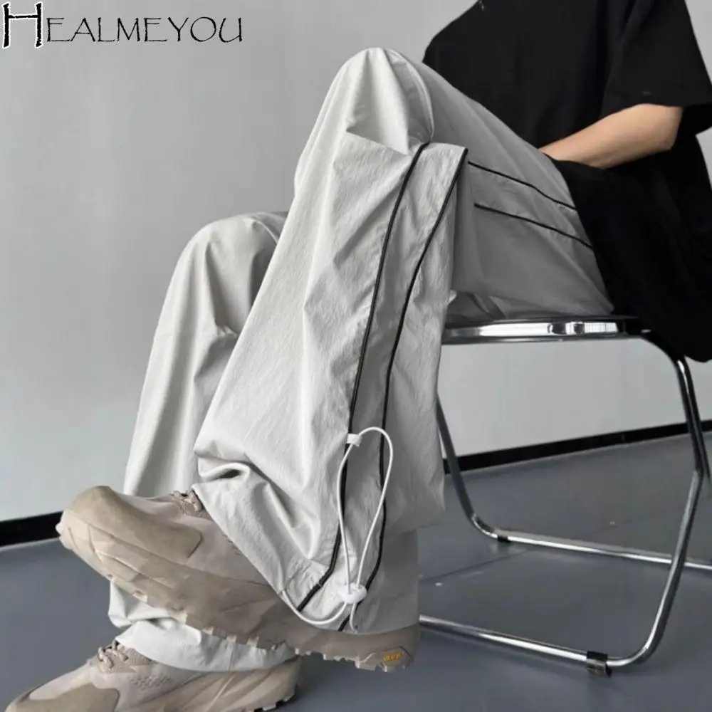 Брюки в стиле хип-хоп, широкие спортивные штаны на шнурке, свободные брюки-карго в полоску Y2K, мешковатые мужские брюки для бега большого размера, уличная одежда
Брюки в стиле хип-хоп, широкие спортивные штаны на шнурке, свободные брюки-карго в полоску Y2K, мешковатые мужские брюки для бега большого размера, уличная одежда