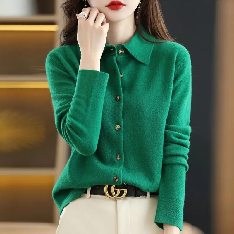 Sweaters Knitted Sweater Women Cardigans New Black Long Sleeve Knit Sweater Cardigan Women Tops Turn Down Collar Knitwears Q2971
Sweaters Knitted Sweater Women Cardigans New Black Long Sleeve Knit Sweater Cardigan Women Tops Turn Down Collar Knitwears Q2971