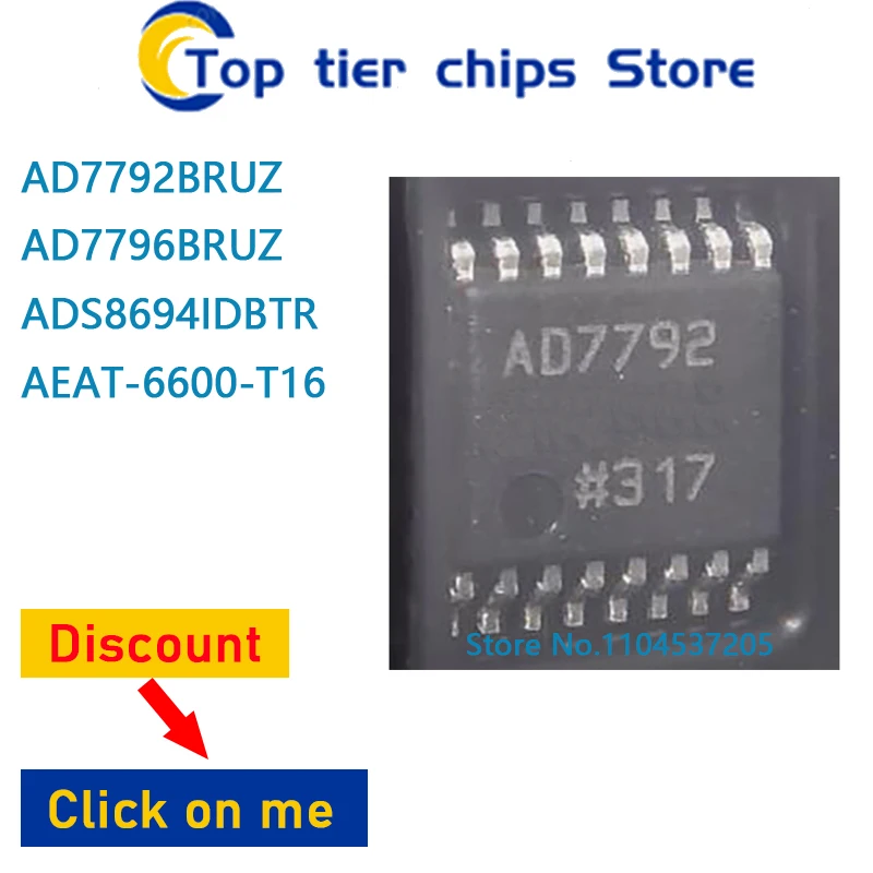 1-5 шт./лот AD7792BRUZ AD7796BRUZ ADS8694IDBTR AEAT-6600-T16 TSSOP16 TSOP 100% НОВЫЕ
1-5 шт./лот AD7792BRUZ AD7796BRUZ ADS8694IDBTR AEAT-6600-T16 TSSOP16 TSOP 100% НОВЫЕ