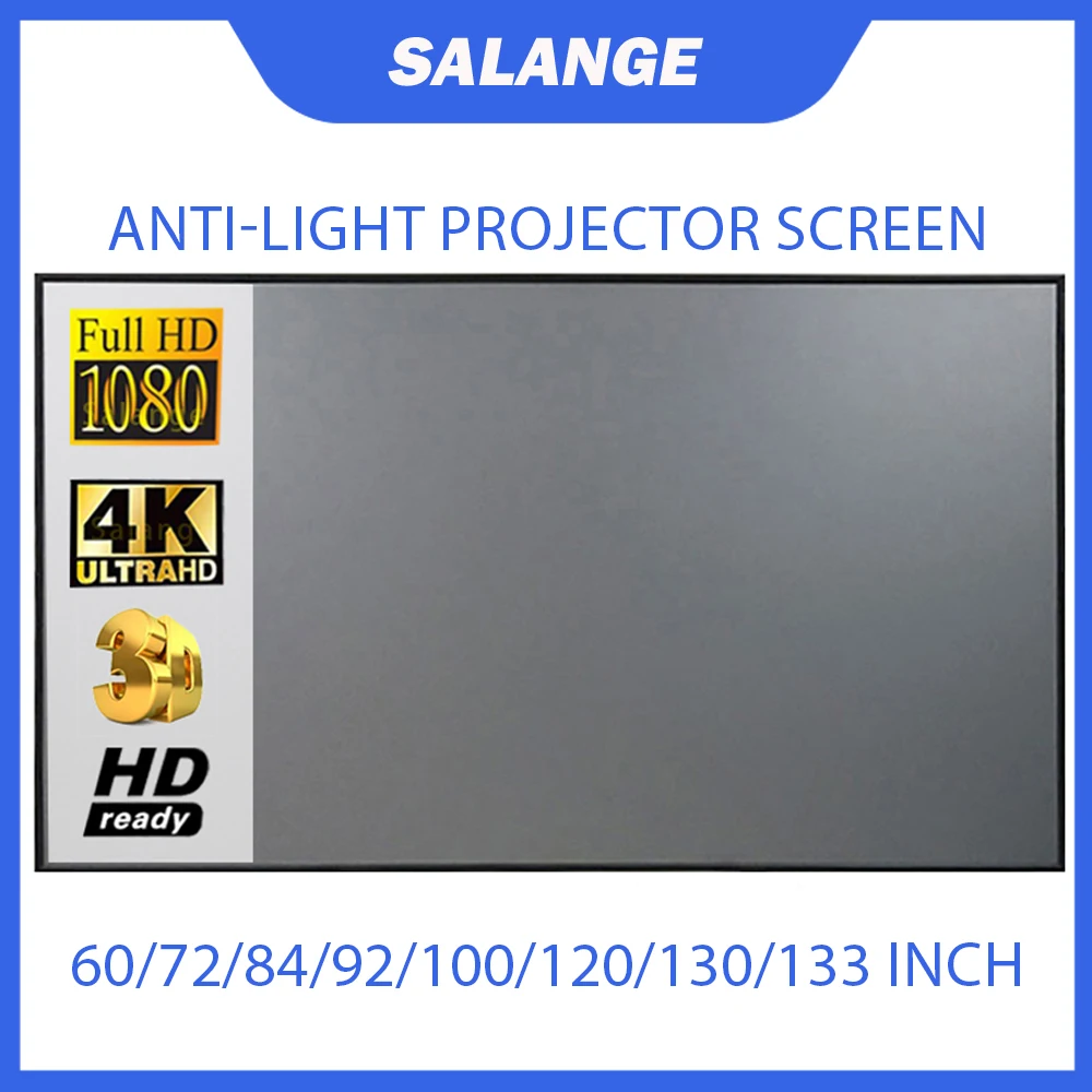 Projection Screen 16:9 Anti-Light Material Universal Projector Curtain Metal Reflective Cloth Fabric with Black Border& Eyelets
Projection Screen 16:9 Anti-Light Material Universal Projector Curtain Metal Reflective Cloth Fabric with Black Border& Eyelets