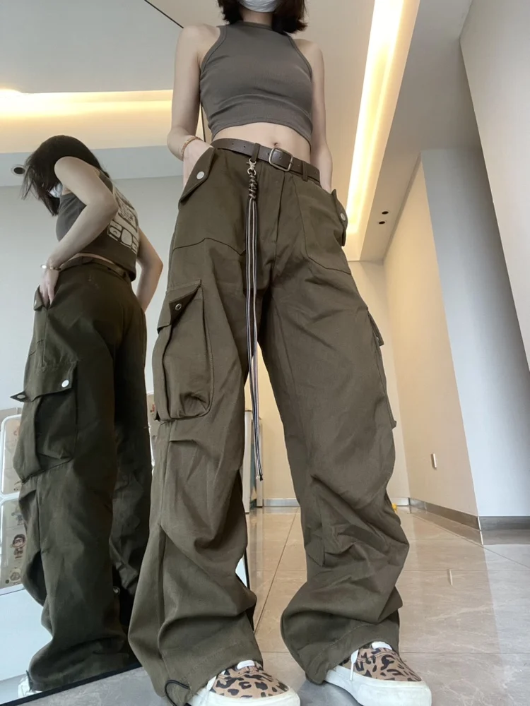 Коричневые повседневные свободные утепленные брюки прямого кроя для женщин, весенне-осенние, в стиле High Street, ретро, из смесового хлопка
Коричневые повседневные свободные утепленные брюки прямого кроя для женщин, весенне-осенние, в стиле High Street, ретро, из смесового хлопка