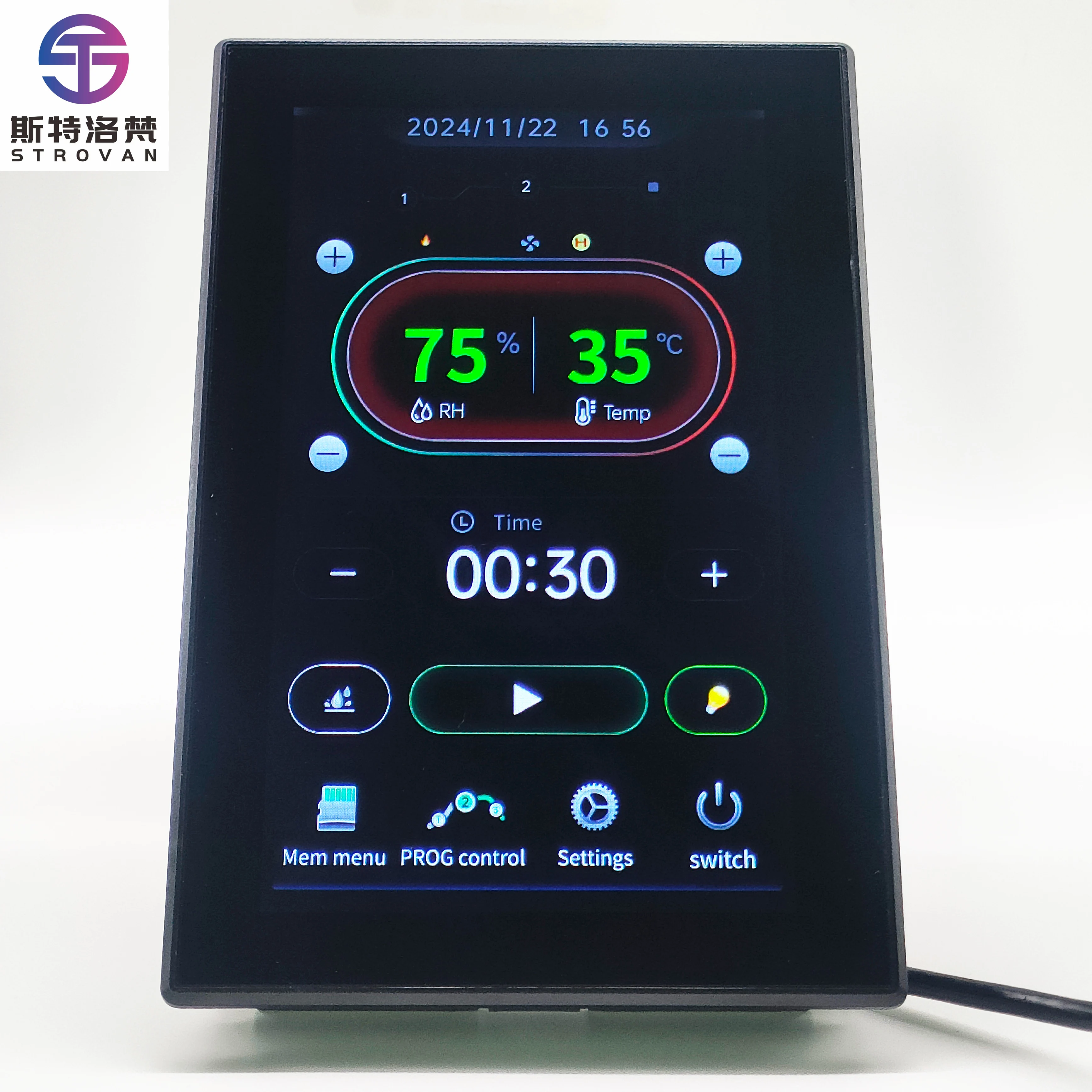 Высококачественный настраиваемый 7-дюймовый сенсорный экран с водонепроницаемым регулятором температуры, термостатом для расстойки MK7L07
Высококачественный настраиваемый 7-дюймовый сенсорный экран с водонепроницаемым регулятором температуры, термостатом для расстойки MK7L07