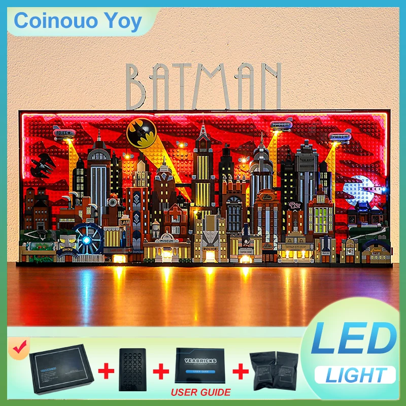 Светодиодный светильник для LEGO 76271, анимированная серия Gotham City Block, игрушка «сделай сам» (без блоков, только светодиодный светильник), набор кирпичных светильников, подарок для ребенка
Светодиодный светильник для LEGO 76271, анимированная серия Gotham City Block, игрушка «сделай сам» (без блоков, только светодиодный светильник), набор кирпичных светильников, подарок для ребенка