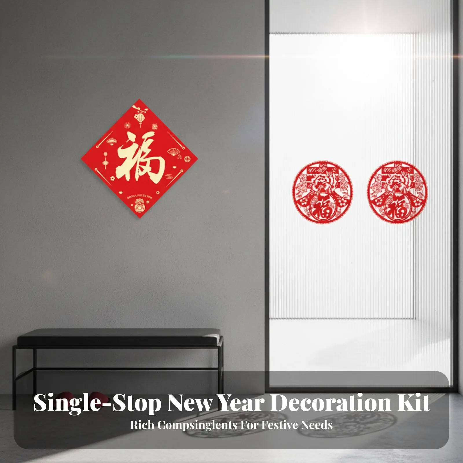 Personalized Symbol Flocked Couplets, 2026 Horse Year, Gold Stamped, Gift Box, Chinese New Year Set
Personalized Symbol Flocked Couplets, 2026 Horse Year, Gold Stamped, Gift Box, Chinese New Year Set