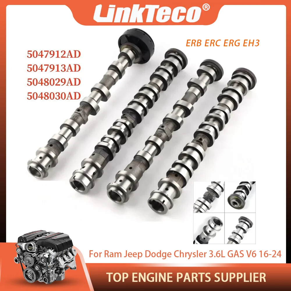Engine Right Left Intake & Exhaust Camshaft Fit 3.6 L ERB ERG ERC EH3 For Chrysler Jeep Grand Cherokee Dodge Ram 1500 3.6L 16-24
Engine Right Left Intake & Exhaust Camshaft Fit 3.6 L ERB ERG ERC EH3 For Chrysler Jeep Grand Cherokee Dodge Ram 1500 3.6L 16-24