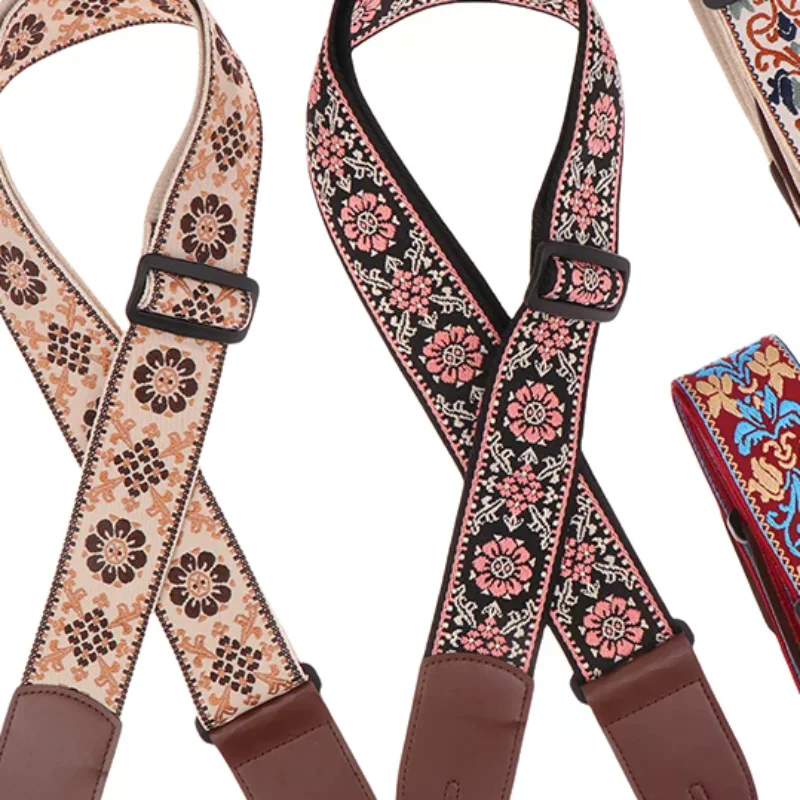 1PC Guitar Strap Bass Cotton Leather Embroidery Straps Adjustable Neck Strap Electric Acoustic Guitar Bass Accessories
1PC Guitar Strap Bass Cotton Leather Embroidery Straps Adjustable Neck Strap Electric Acoustic Guitar Bass Accessories