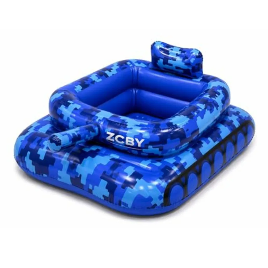 Lake beach backyard party inflatable tank pool float for kids adults, PVC blue camouflage, 56 inch ride-on with water gun, 200
Lake beach backyard party inflatable tank pool float for kids adults, PVC blue camouflage, 56 inch ride-on with water gun, 200