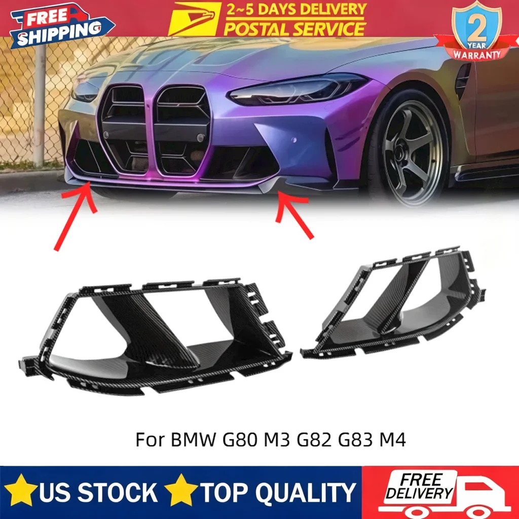 Front Bumper Air Inlet Grille for BMW G80 M3 G82 G83 M4 Side Vent Grill Air Duct Grille Cover Carbon Look
Front Bumper Air Inlet Grille for BMW G80 M3 G82 G83 M4 Side Vent Grill Air Duct Grille Cover Carbon Look