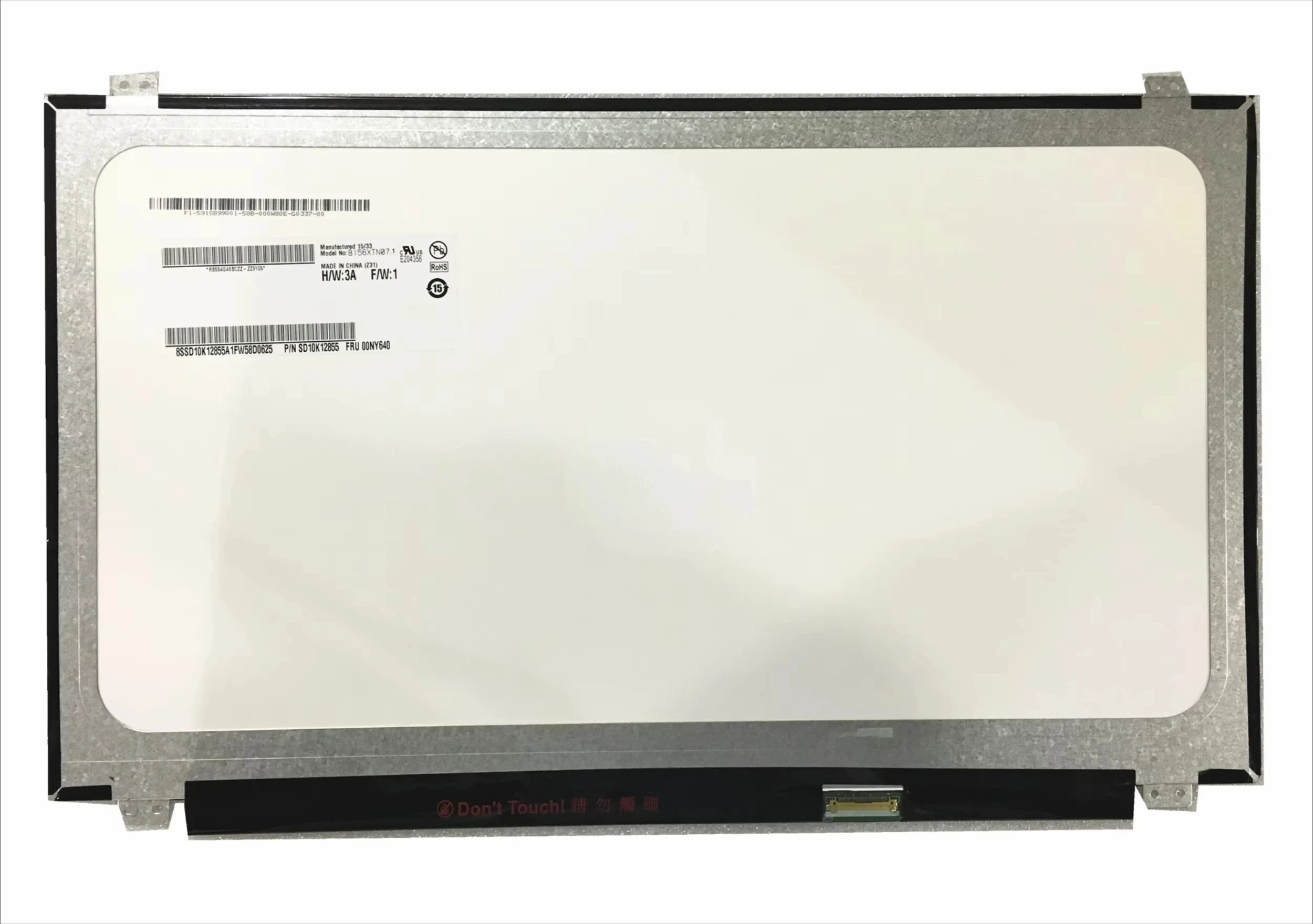B156XTN07.1 fit B156XTN07.0 N156BGE-E41 E42 N156BGE-EB2 B156XTN04.1 NT156WHM-N12 NT156WHM-N22 1366*768 EDP 30 Pins
B156XTN07.1 fit B156XTN07.0 N156BGE-E41 E42 N156BGE-EB2 B156XTN04.1 NT156WHM-N12 NT156WHM-N22 1366*768 EDP 30 Pins