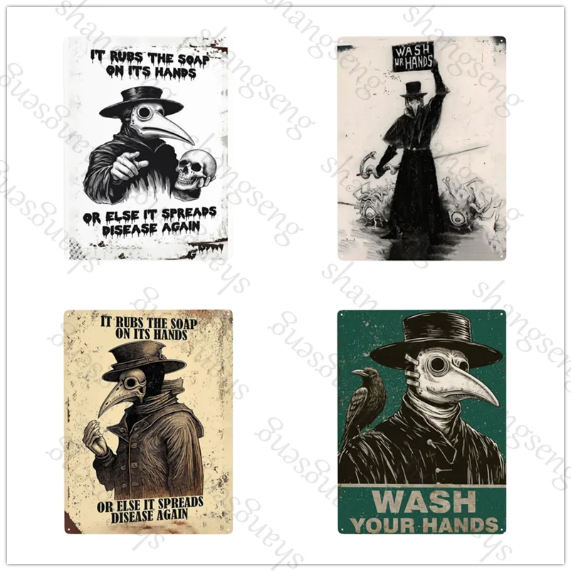 Vintage Metal Tin Sign Fun Print Poster Decor Living Room Kitchen Home Farm House Wall Decor Plaque Gothic creepy plague doctor
Vintage Metal Tin Sign Fun Print Poster Decor Living Room Kitchen Home Farm House Wall Decor Plaque Gothic creepy plague doctor