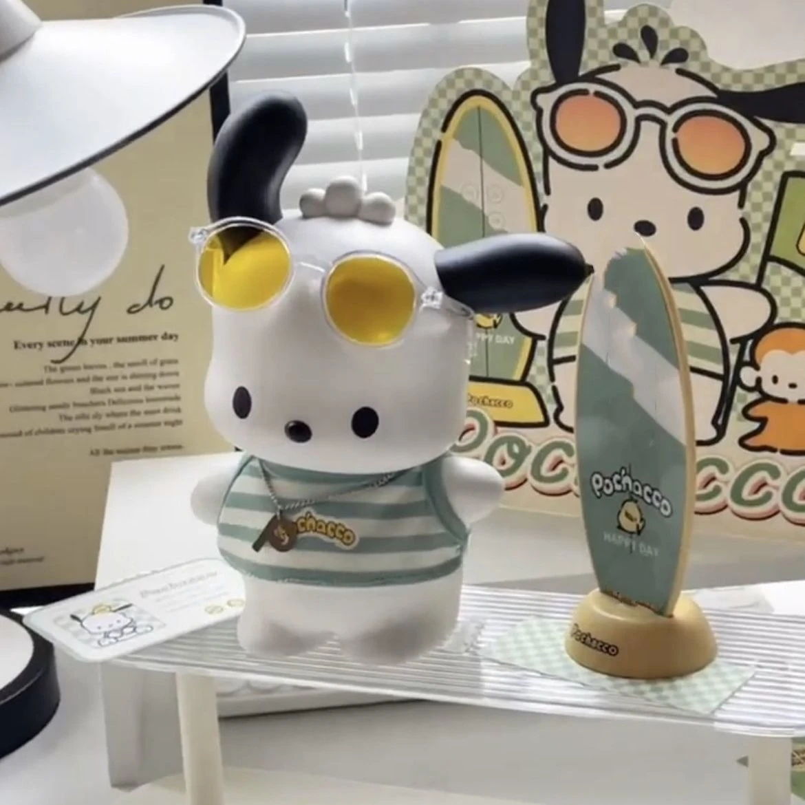 Pochacco Vacation Figurine, Cute Cartoon Collectible Doll, Desktop Ornament & Birthday Gift for Girls Women
Pochacco Vacation Figurine, Cute Cartoon Collectible Doll, Desktop Ornament & Birthday Gift for Girls Women